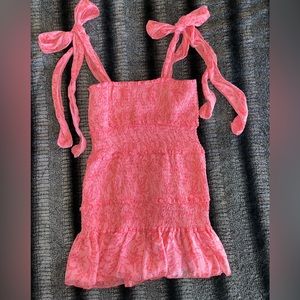 Vici pink flower print dress.